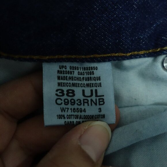 Dickies Straight Leg Jeans men's Size 38 Regular Blue Denim Cotton 5-Pockets - Picture 6 of 11